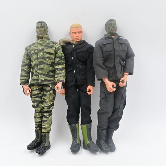 G.I. Joe Hasbro Pawtucket Vintage 1990s 12" Action Figures Bundle Of 3