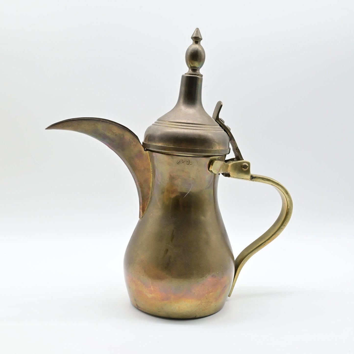 Vintage Brass Dallah Traditional Turkish or Arabic Coffee Pot