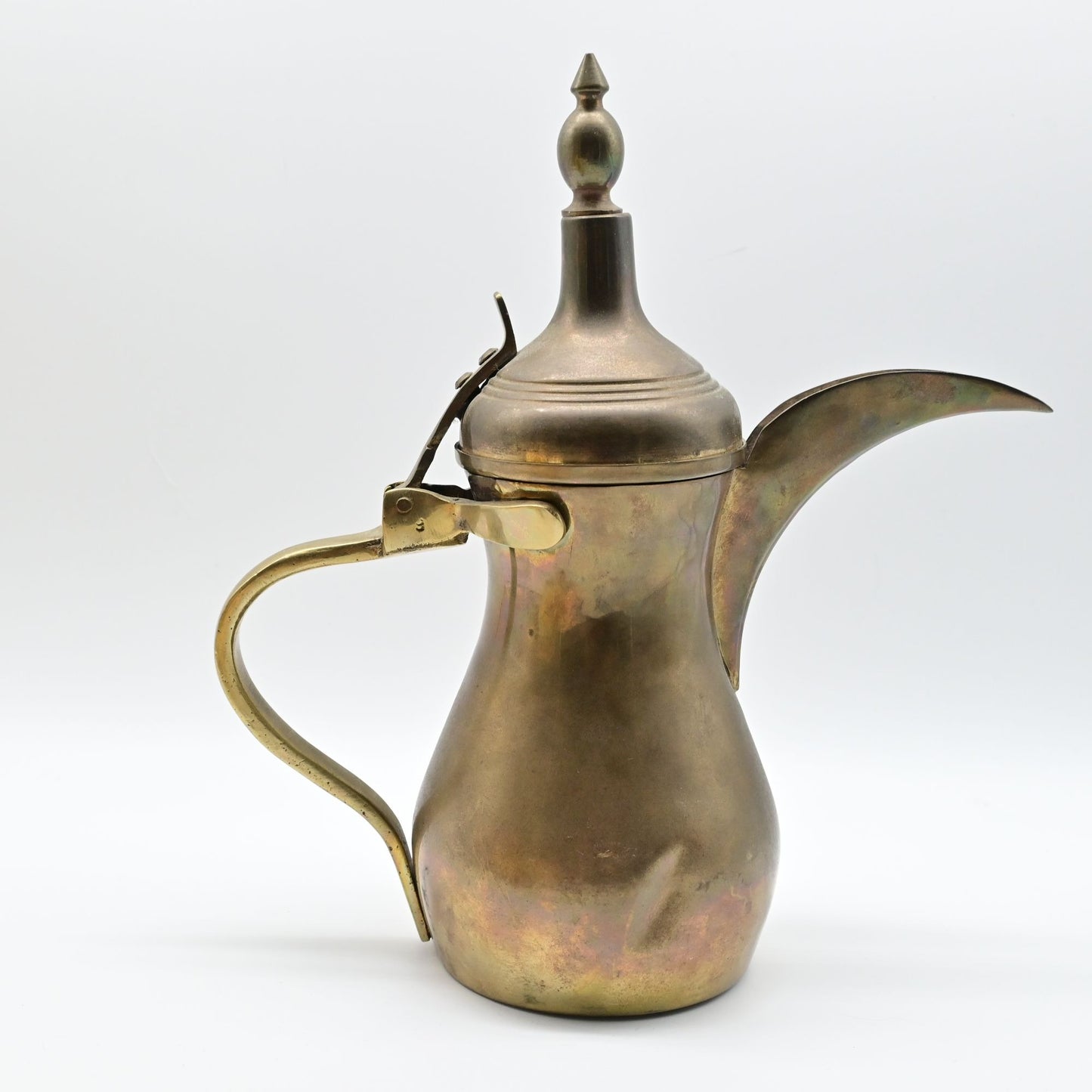 Vintage Brass Dallah Traditional Turkish or Arabic Coffee Pot