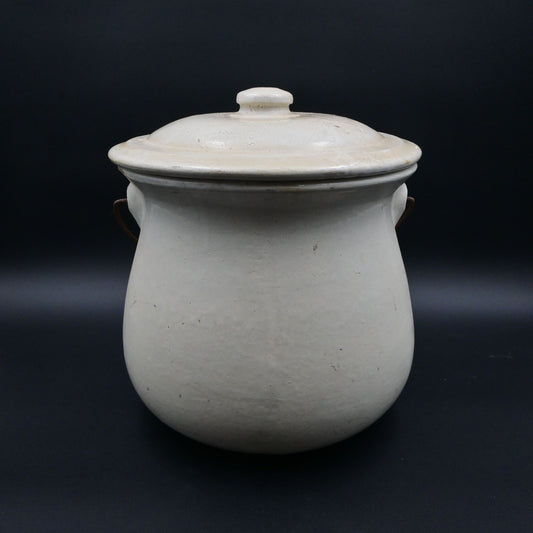 Stoneware Chamber Pot Slop Jar Unmarked Chipped