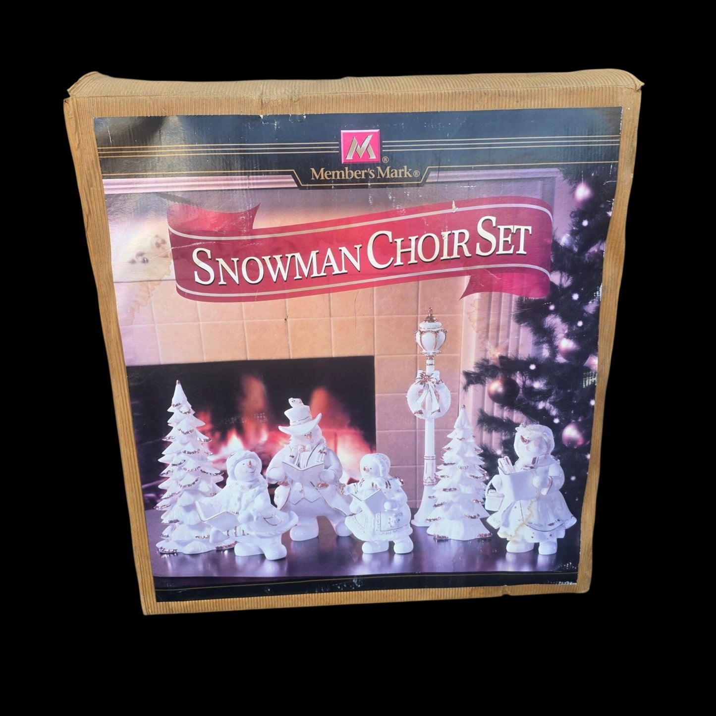 Member's Mark Snowman Choir Set - Box Damage & 1 Figure Damage