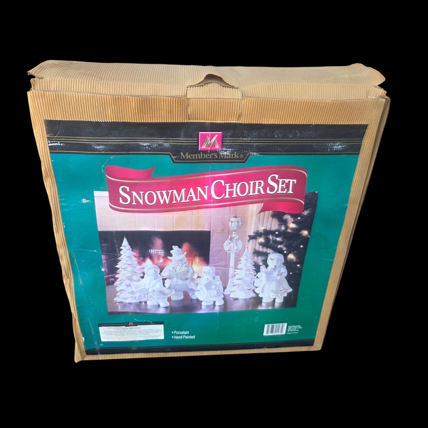 Member's Mark Snowman Choir Set - Box Damage & 1 Figure Damage