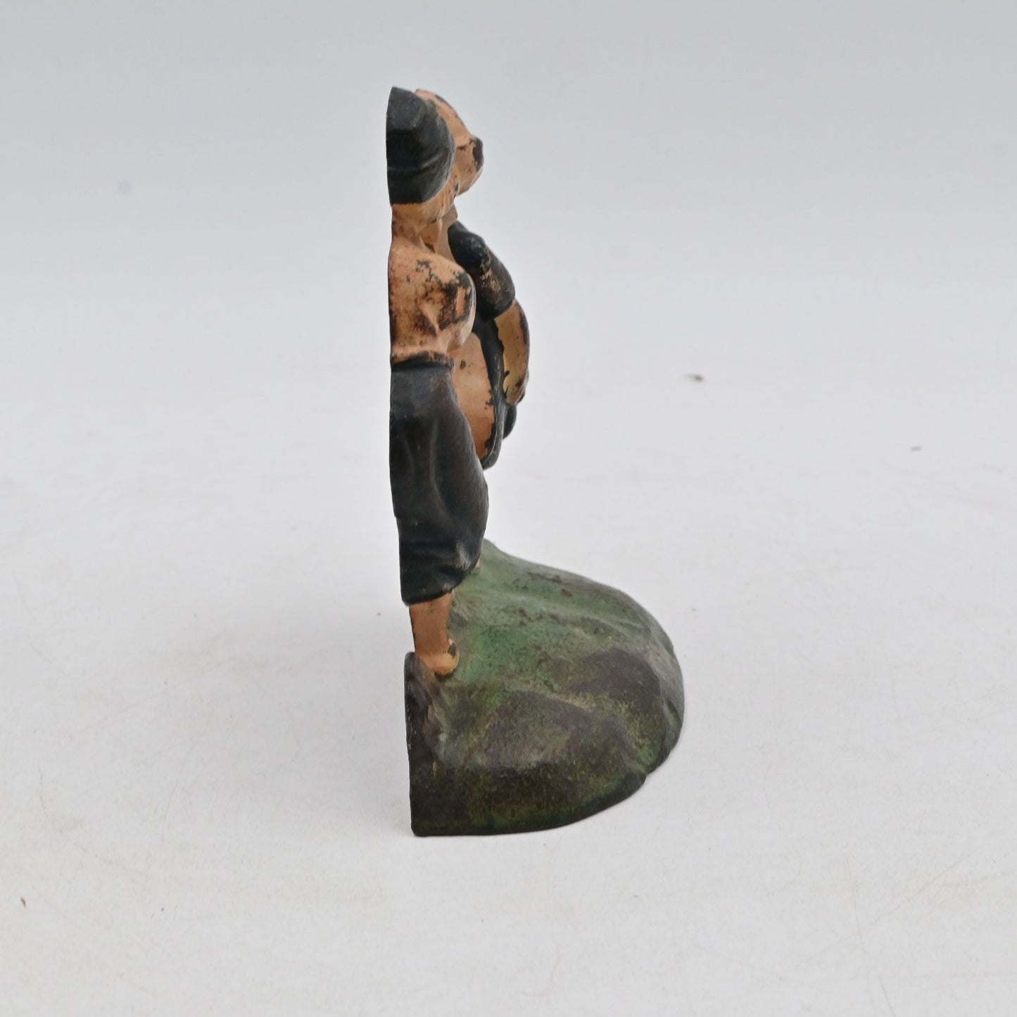 Vintage Cast Iron Doorstop Kissing Dutch Girl & Boy