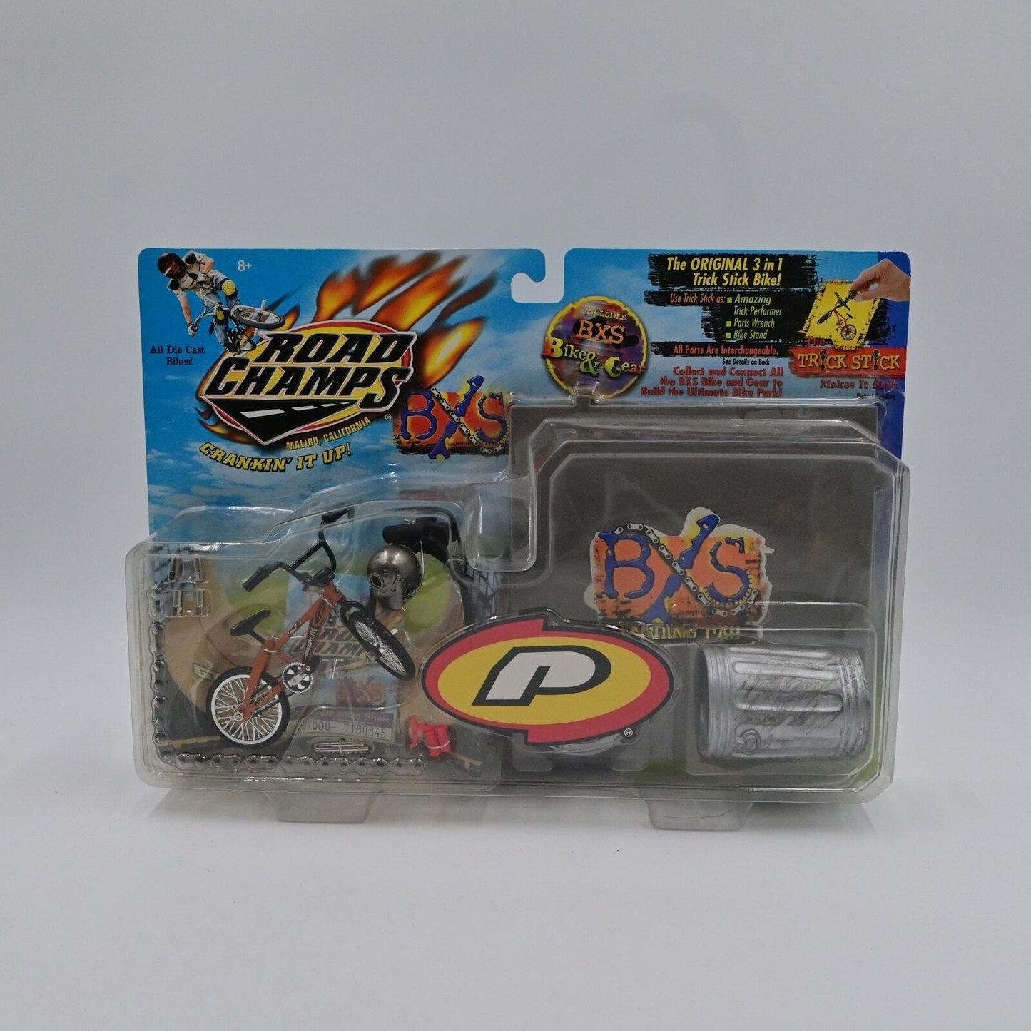 Vintage 1999 Road Champs BXS Bike & Gear Trick Finger Bike Set