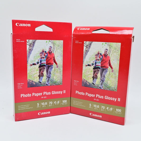 Canon Photo Paper Plus Glossy II PP-301 Inkjet Photo Paper Bundle Of 2