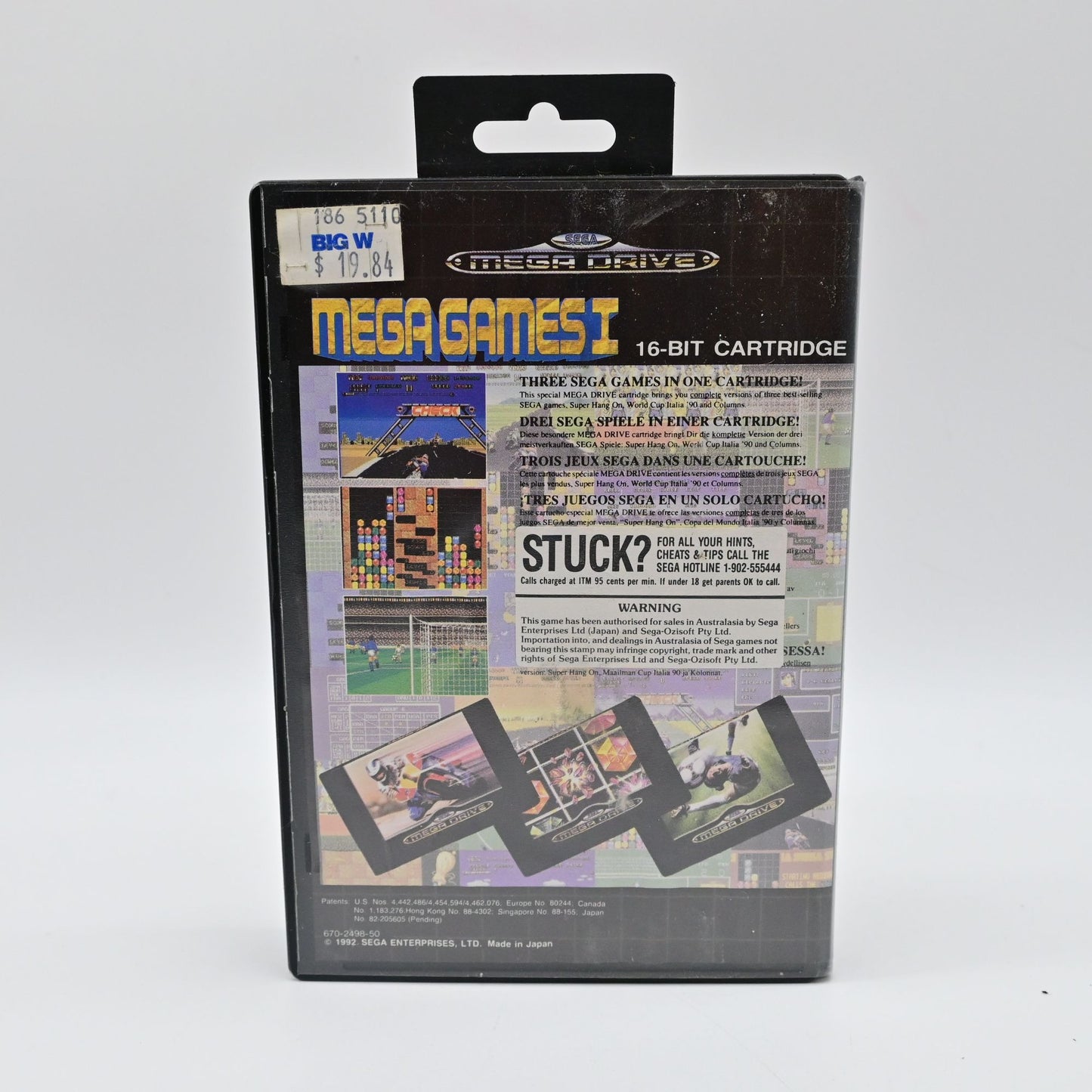 Mega Games 1 Sega Mega Drive 16-Bit Cartridge With Box