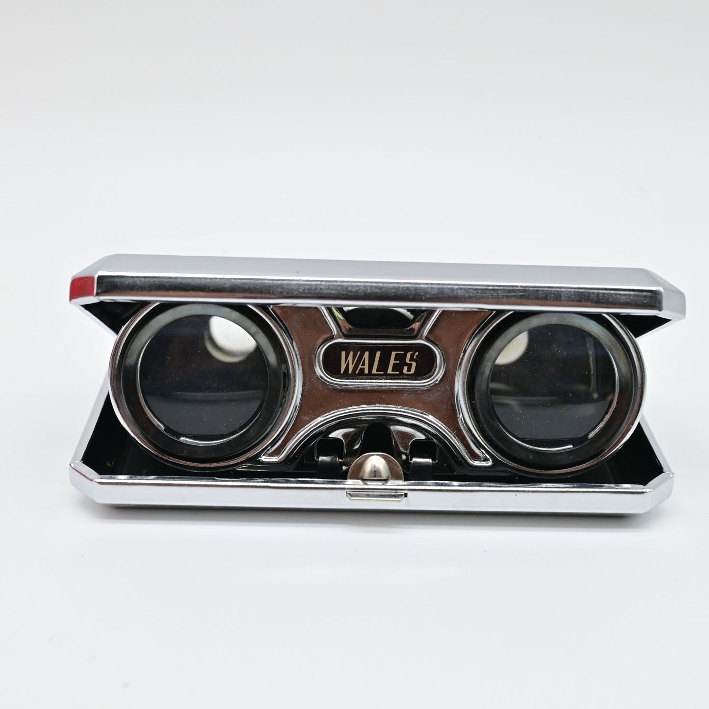 Vintage Wales Opera Glasses 2.5x Coated Lens With Case & Box Pocket-Sized Binoculars
