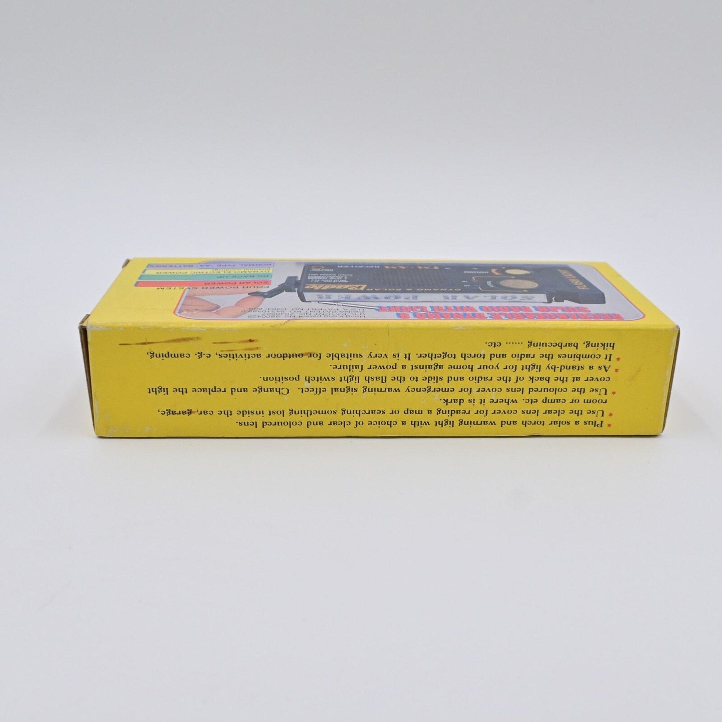 Rechargeable Dynamo & Solar Radio With Light NOS