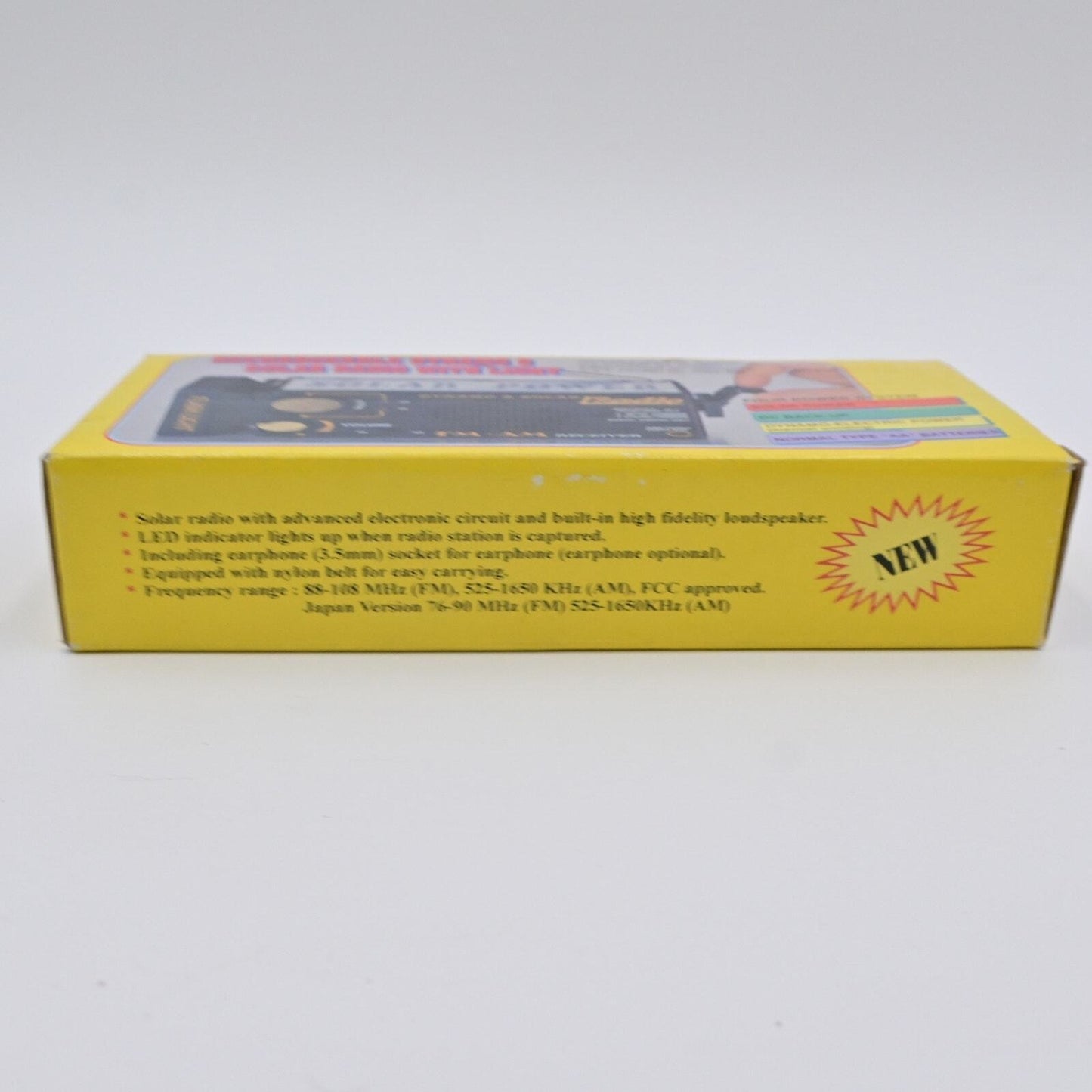 Rechargeable Dynamo & Solar Radio With Light NOS
