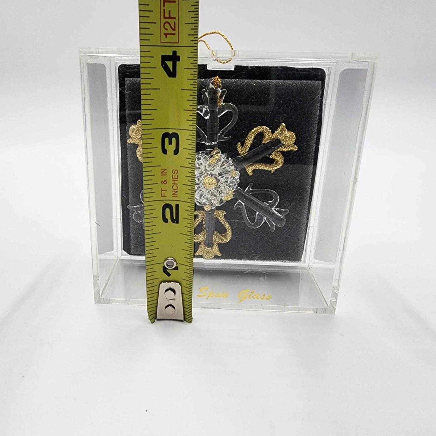 Unique Treasure Hand Spun Glass Snowflake Christmas Ornament