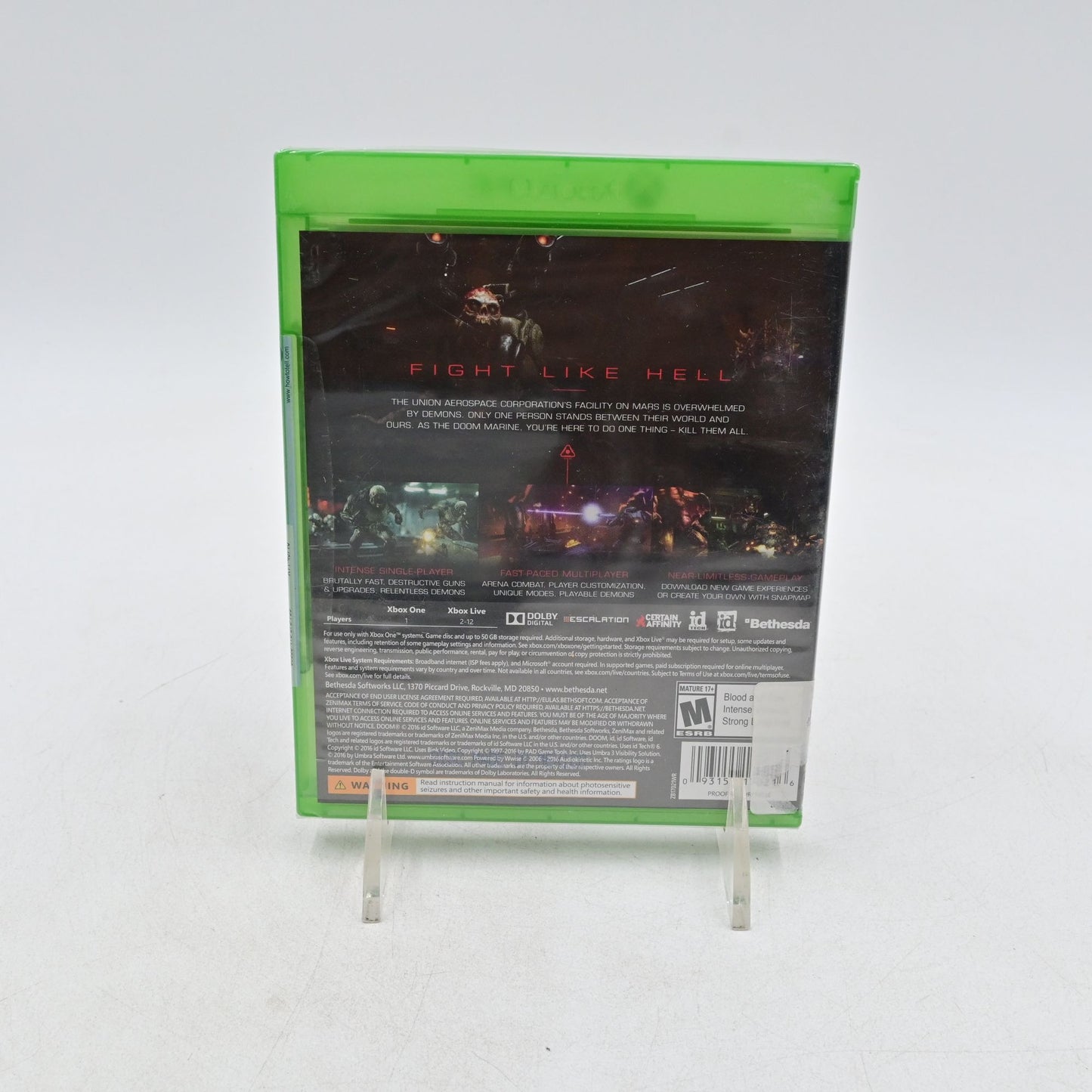 DOOM Xbox One New Factory Sealed