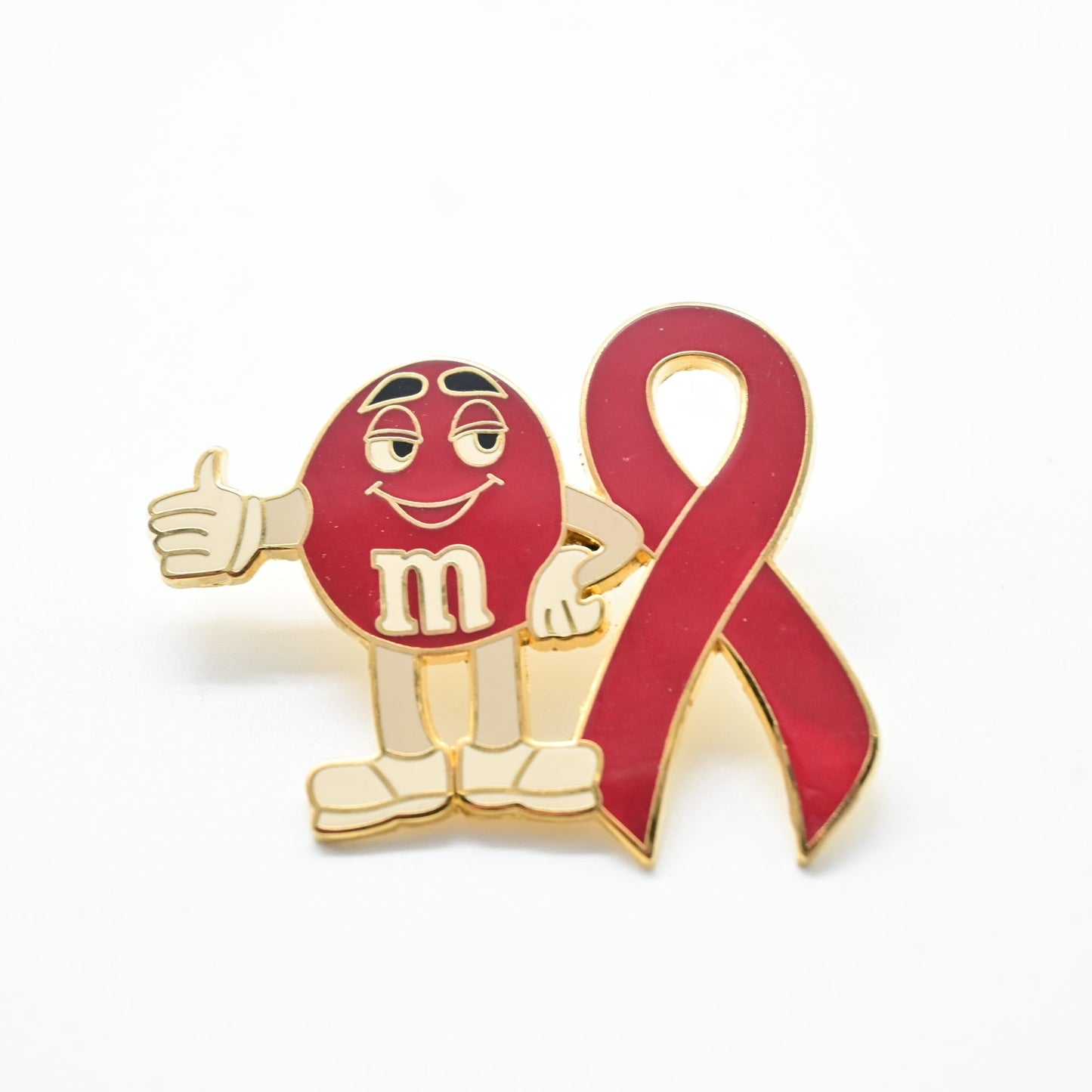 M&M Red Ribbon Fantasy Pin