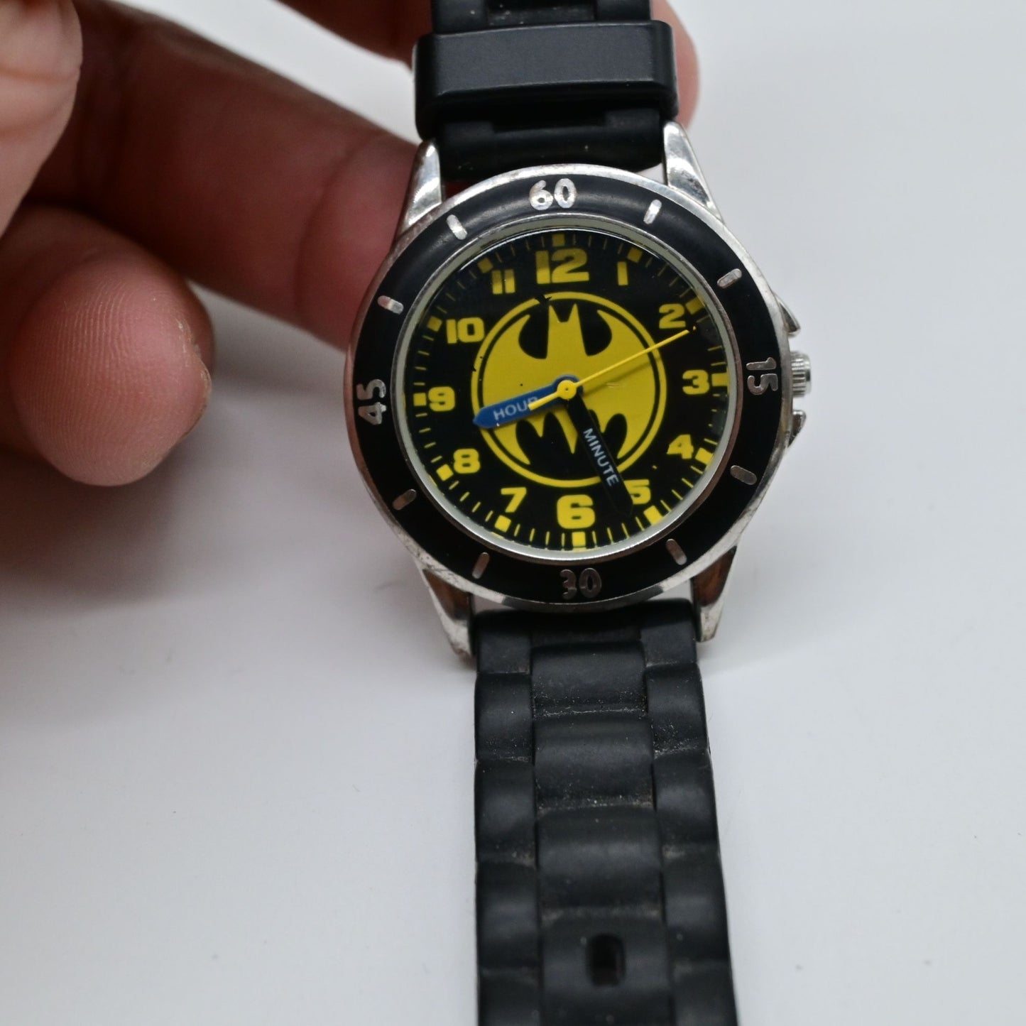 DC Comics Batman Accutime Chain Link Wrist Watch BAT9152JC