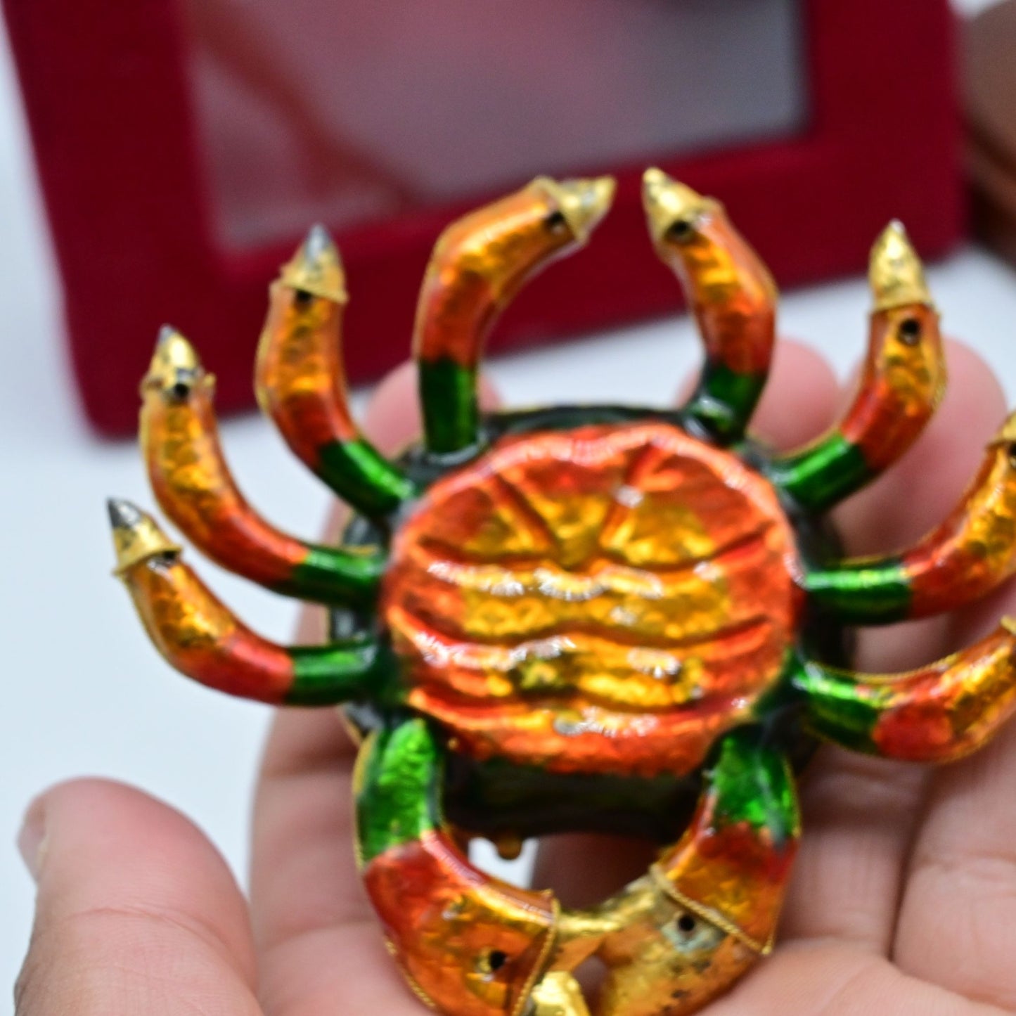 Dillards Handcrafted Crab Ornament Box