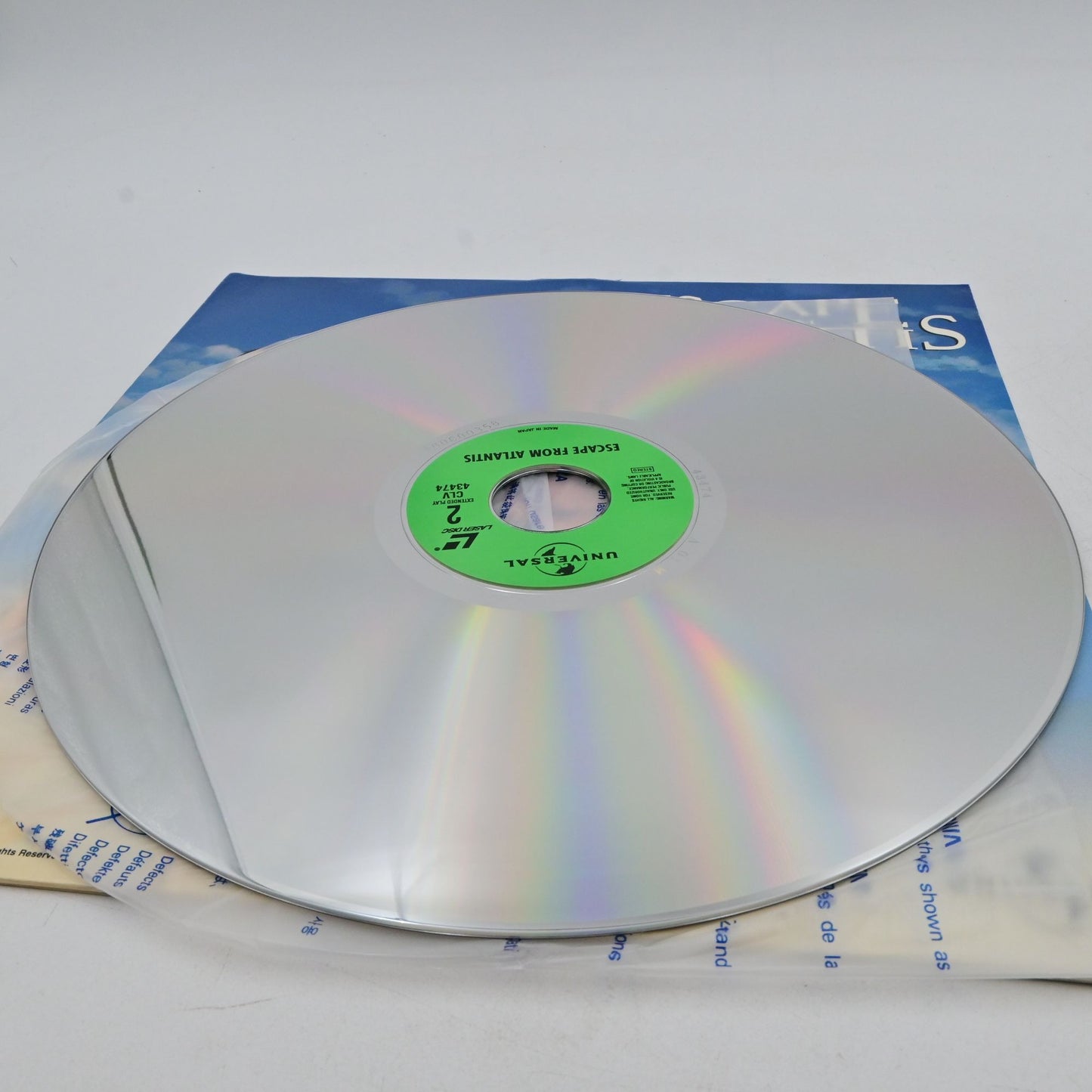 Vintage 1997 Escape From Atlantis Laserdisc