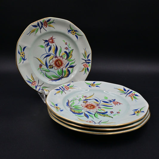 Adams & Sons England Calyx Ware Cambodia Desert Plate Set Of 4