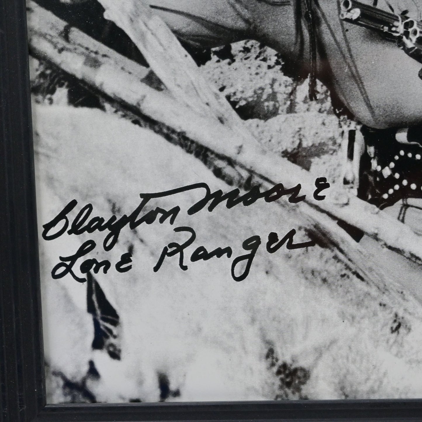 The Lone Ranger Clayton More Signed Reprint Framed 8x10 Bundle Of 2