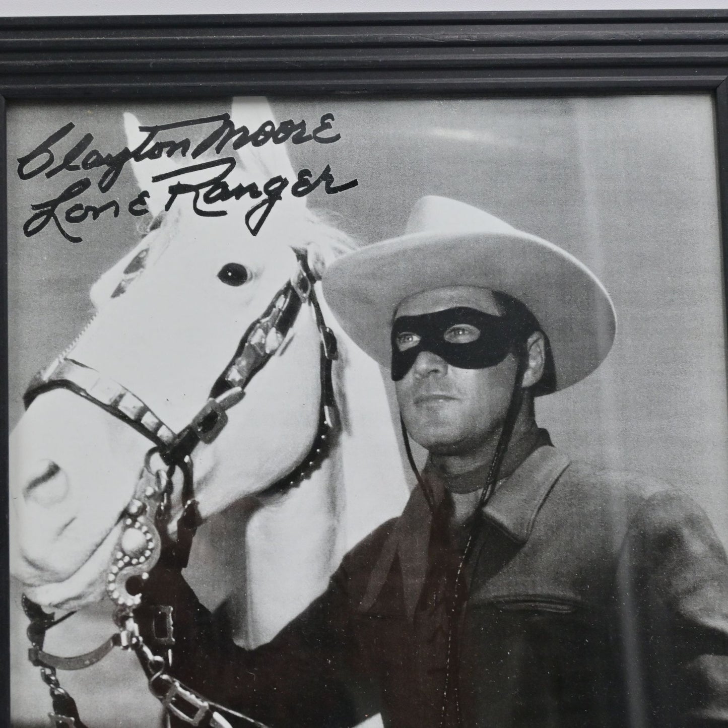 The Lone Ranger Clayton More Signed Reprint Framed 8x10 Bundle Of 2