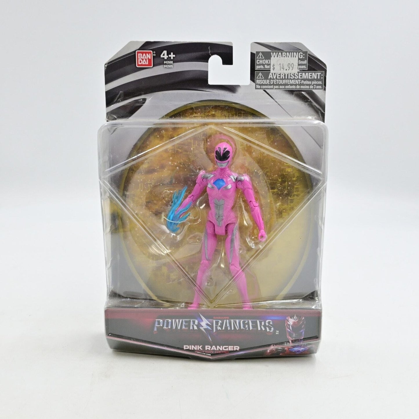 Bandai Power Rangers Alpha S, Blue, Yellow, Pink, & Black Ranger Action Figures