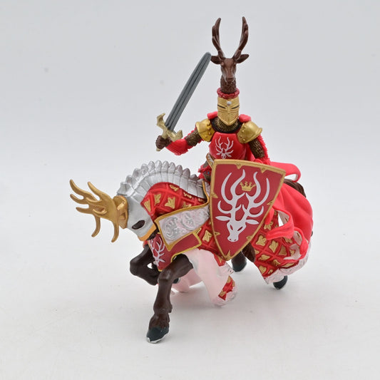 Papo Weapon Master Stag Horse With Rider Medieval Action Figure