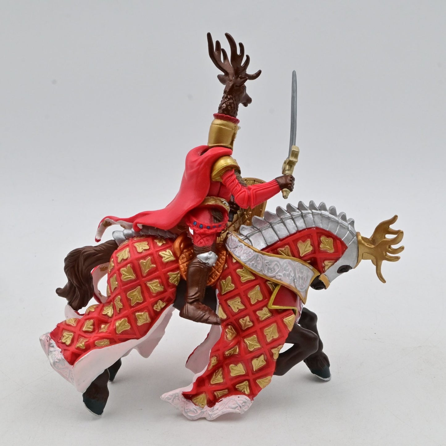 Papo Weapon Master Stag Horse With Rider Medieval Action Figure