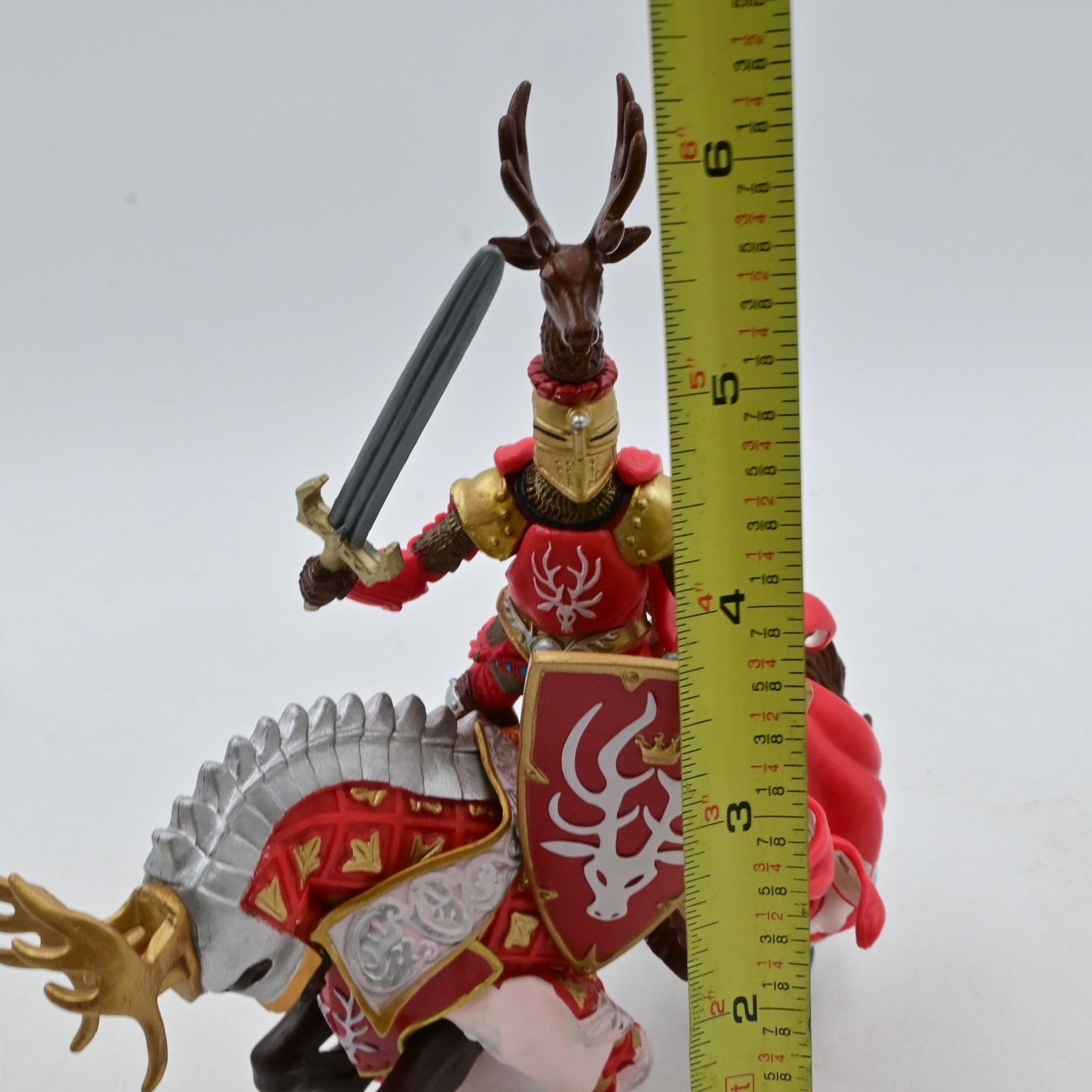 Papo Weapon Master Stag Horse With Rider Medieval Action Figure
