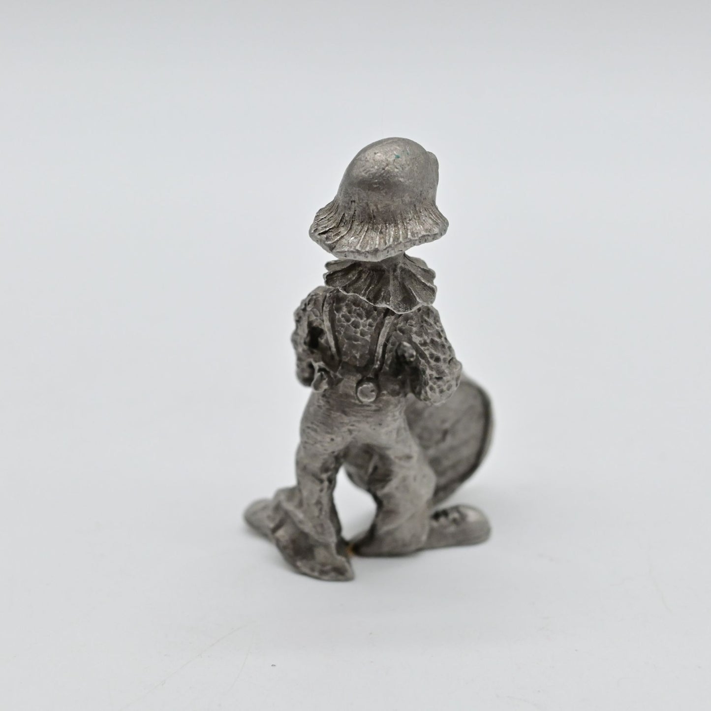 Vintage Spoontiques Pewter Clown Playing A Drum S756 Figure