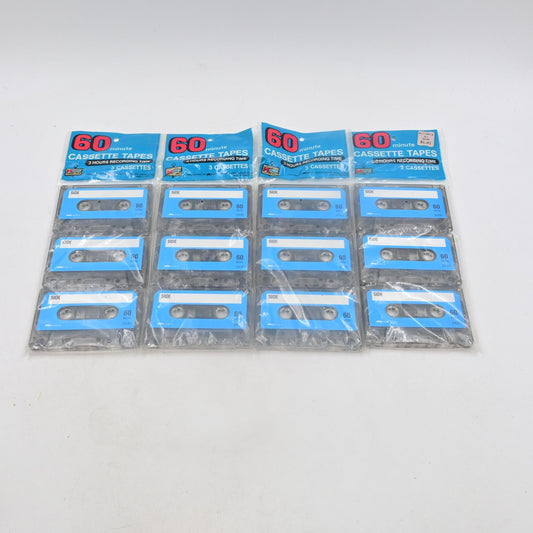 Kmart 60 Minutes Cassette Tape 3 Pack Bundle Of 4 (12 Cassettes Total) Sealed