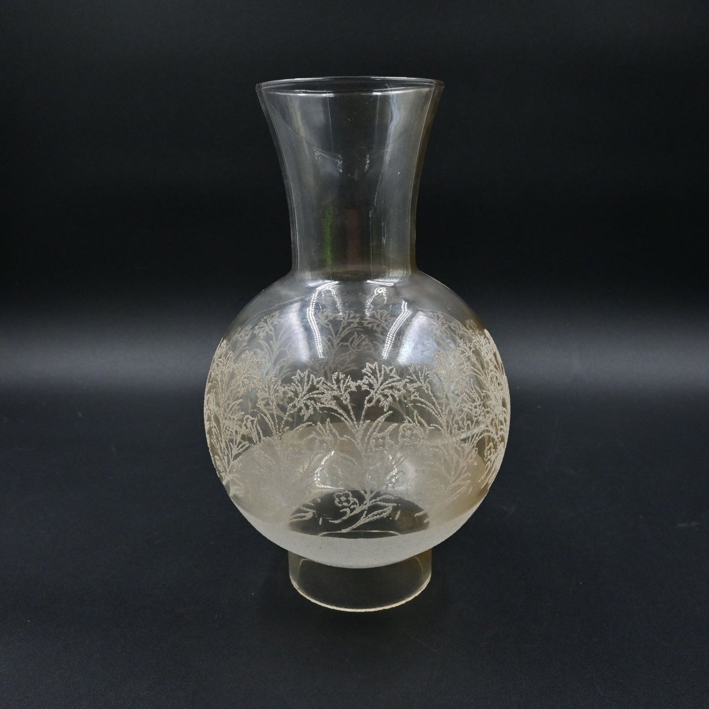 Murano Vetrarti Hurricane Lamp Shade Candle Chimney Blown Italian Glass