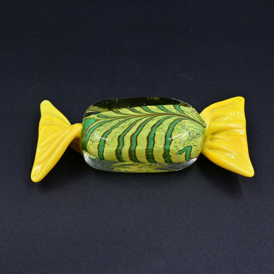 Murano Glass Sweet Yellow Glass Candy Vintage Figure Paperweight