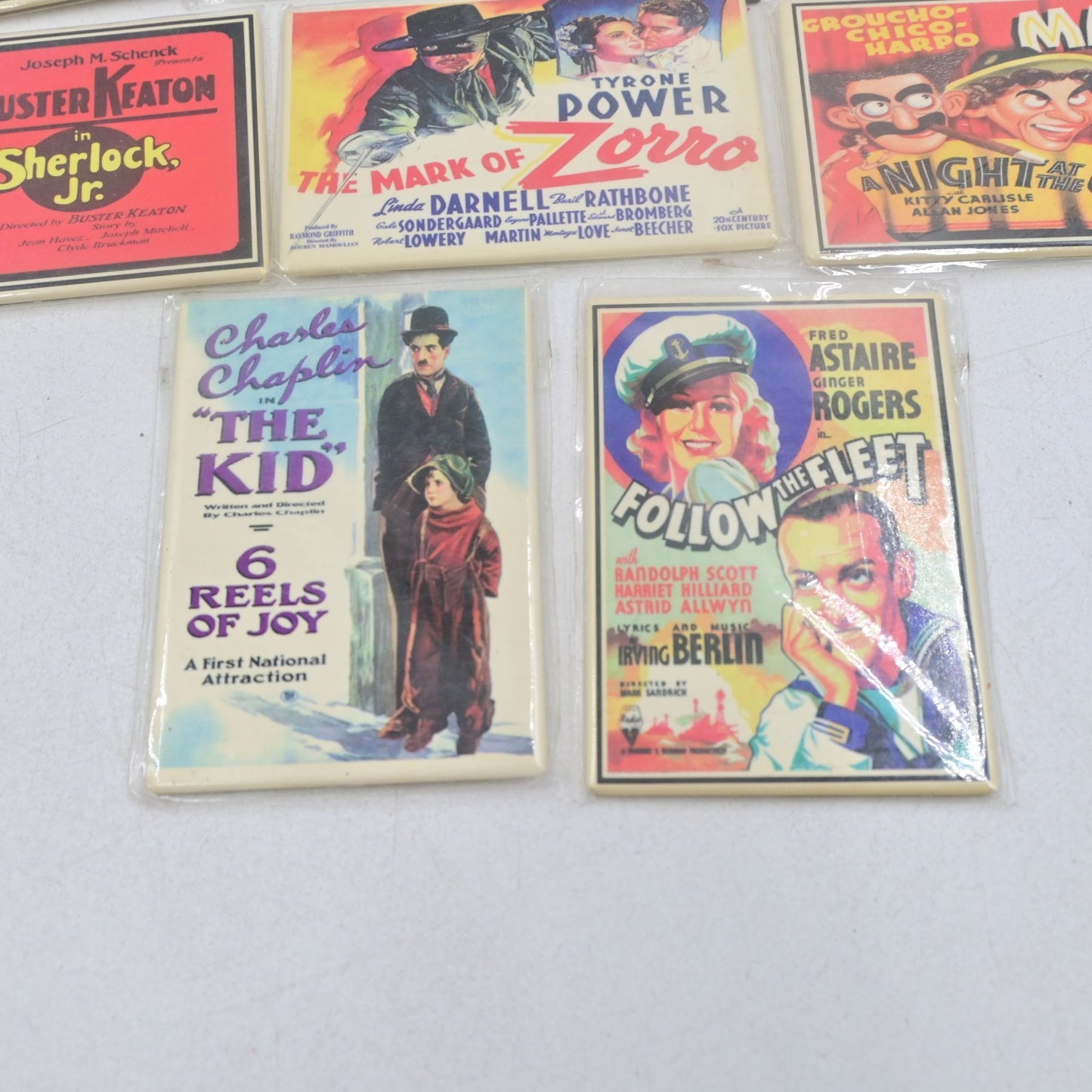 Movie Poster Fridge Magnet Bundle Of 9 Mark Of Zorro, Citizen Kane, The Kid, Etc