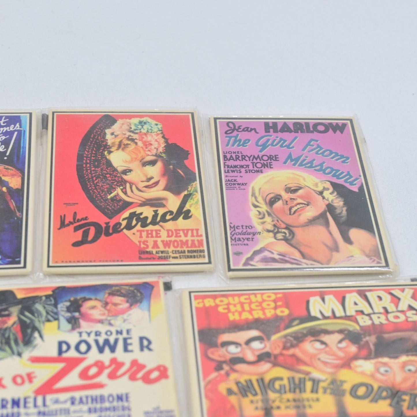Movie Poster Fridge Magnet Bundle Of 9 Mark Of Zorro, Citizen Kane, The Kid, Etc