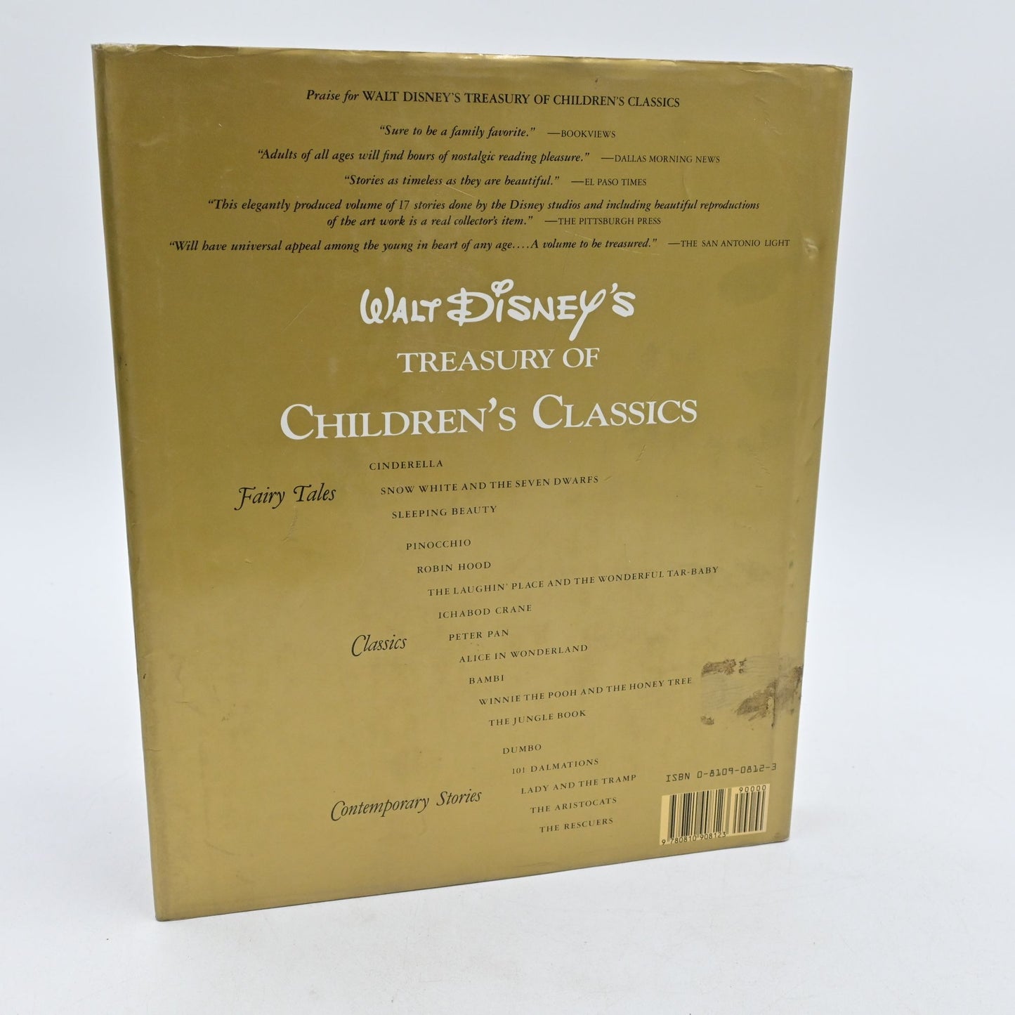 Walt Disney's Treasury of Children's Classics Vintage 1978 Hardcover Book