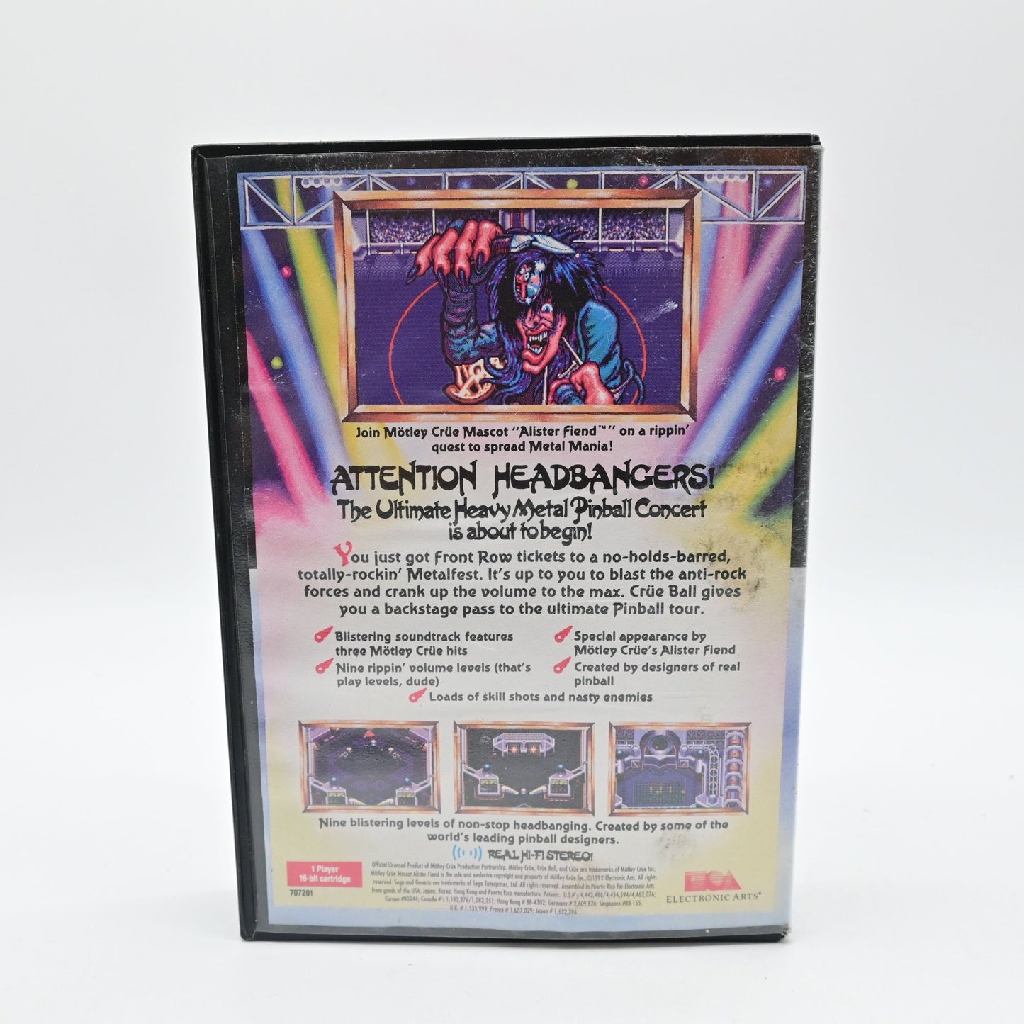 Crüe Ball Sega Genesis Game No Manual