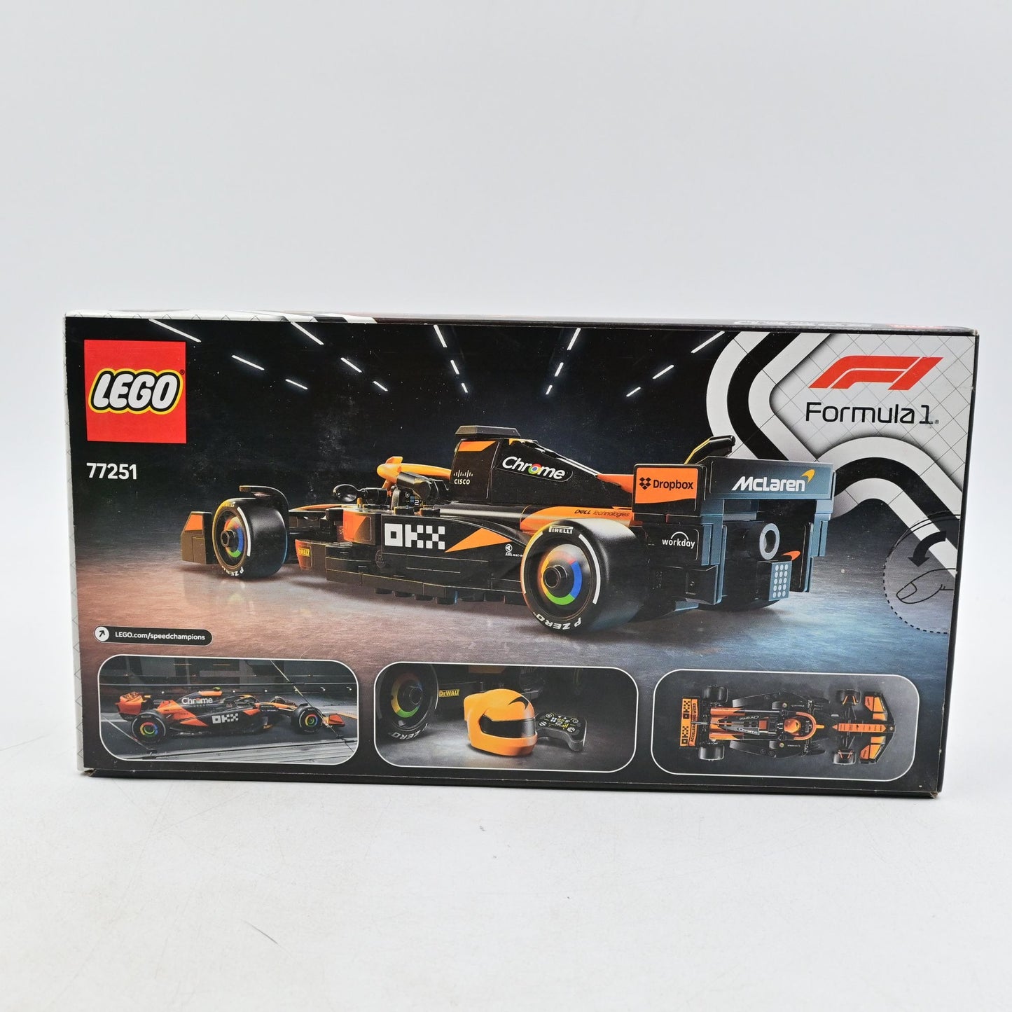 Lego Speed Champions McLaren F1 Team MCL38 Race Car Toy Build Set 77251
