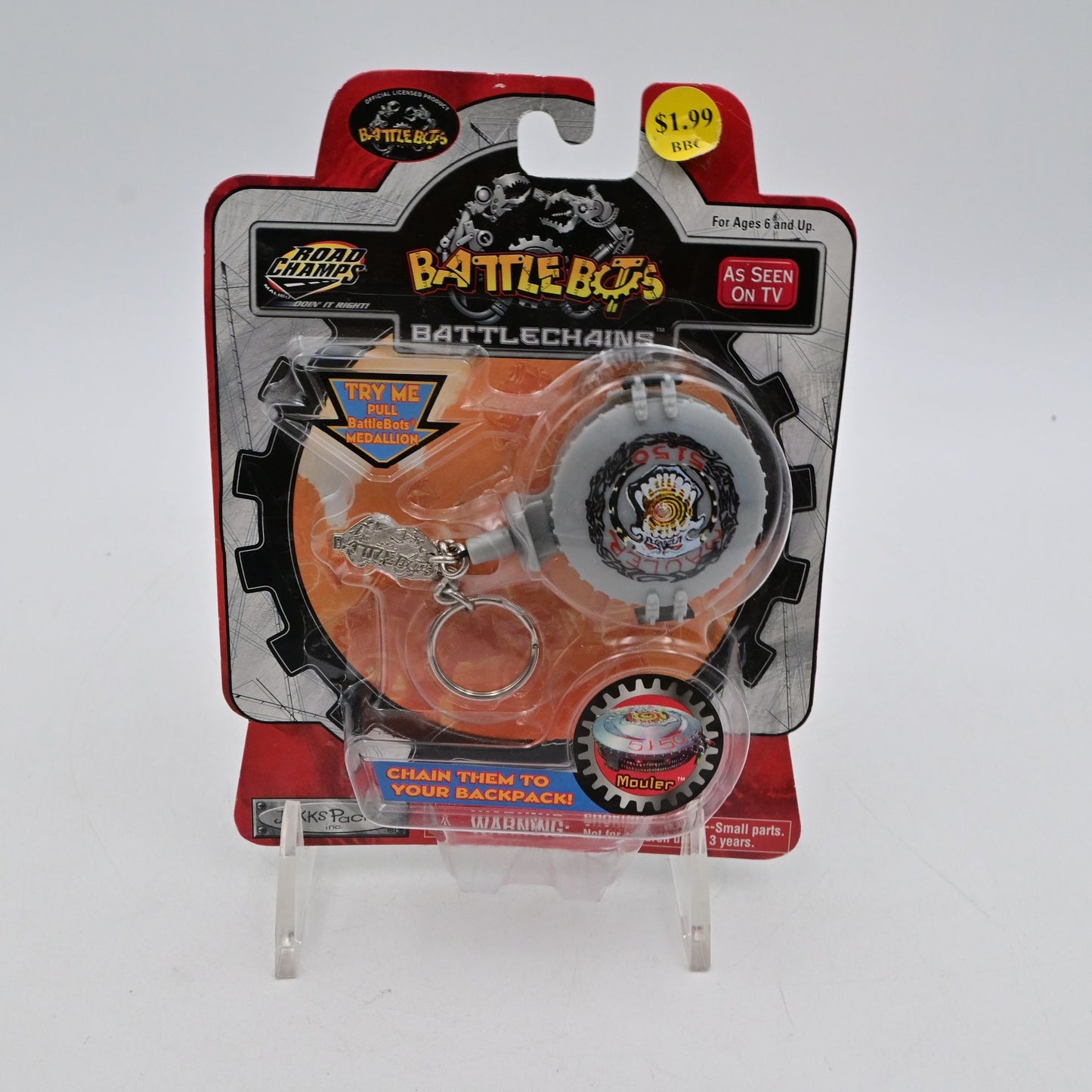 BattleBots BattleChains Keychain Mauler Robot Medallion Jakks Pacific