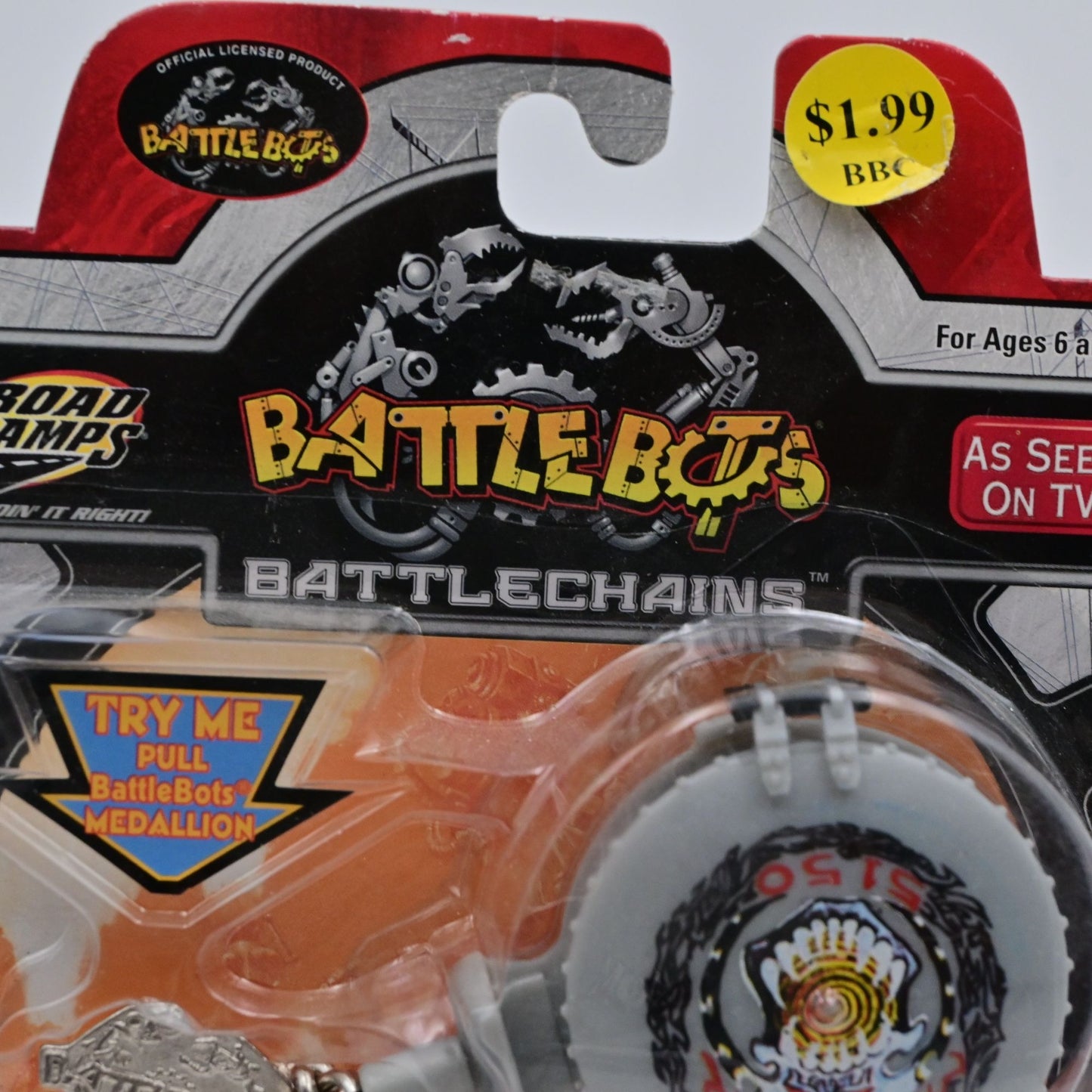 BattleBots BattleChains Keychain Mauler Robot Medallion Jakks Pacific