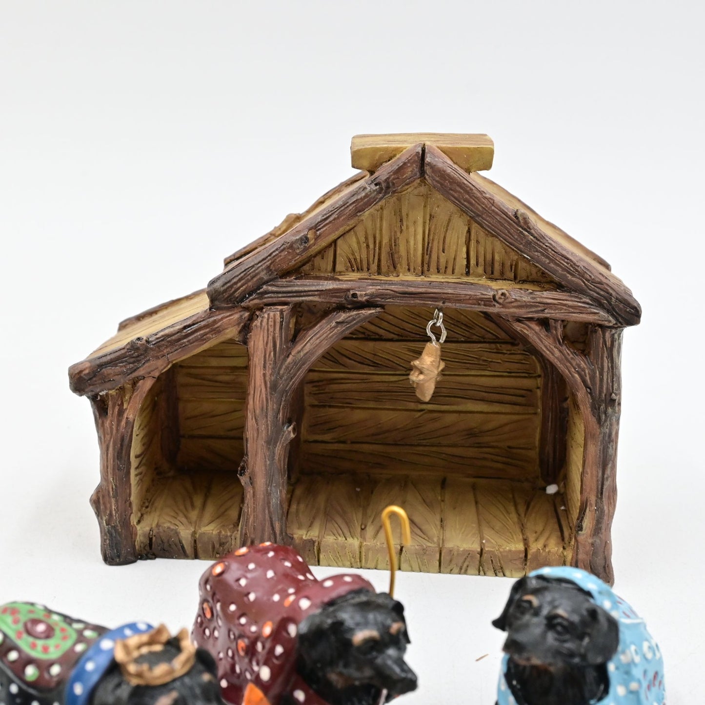 Heaven's Paws Tricia Derges Dachshund Nativity Set 11 Piece In Original Box