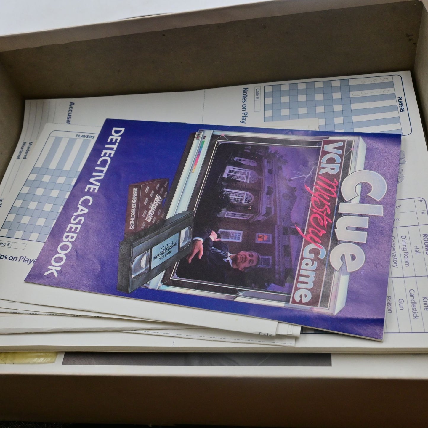 Clue VCR Mystery Game Vintage 1985