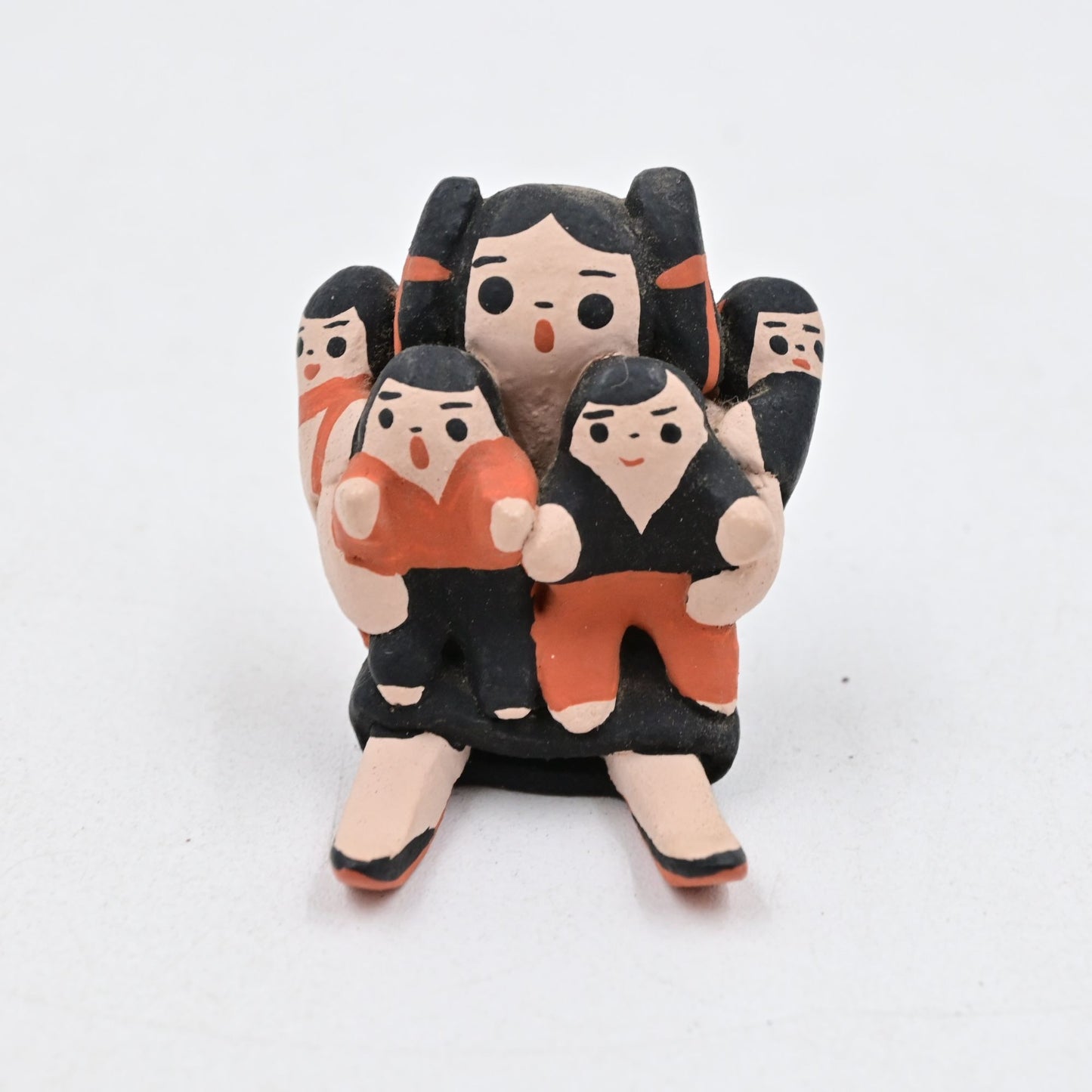 Native American Cochiti Pueblo Indian Mini Storyteller 2” Signed Vintage