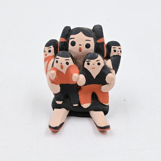 Native American Cochiti Pueblo Indian Mini Storyteller 2” Signed Vintage