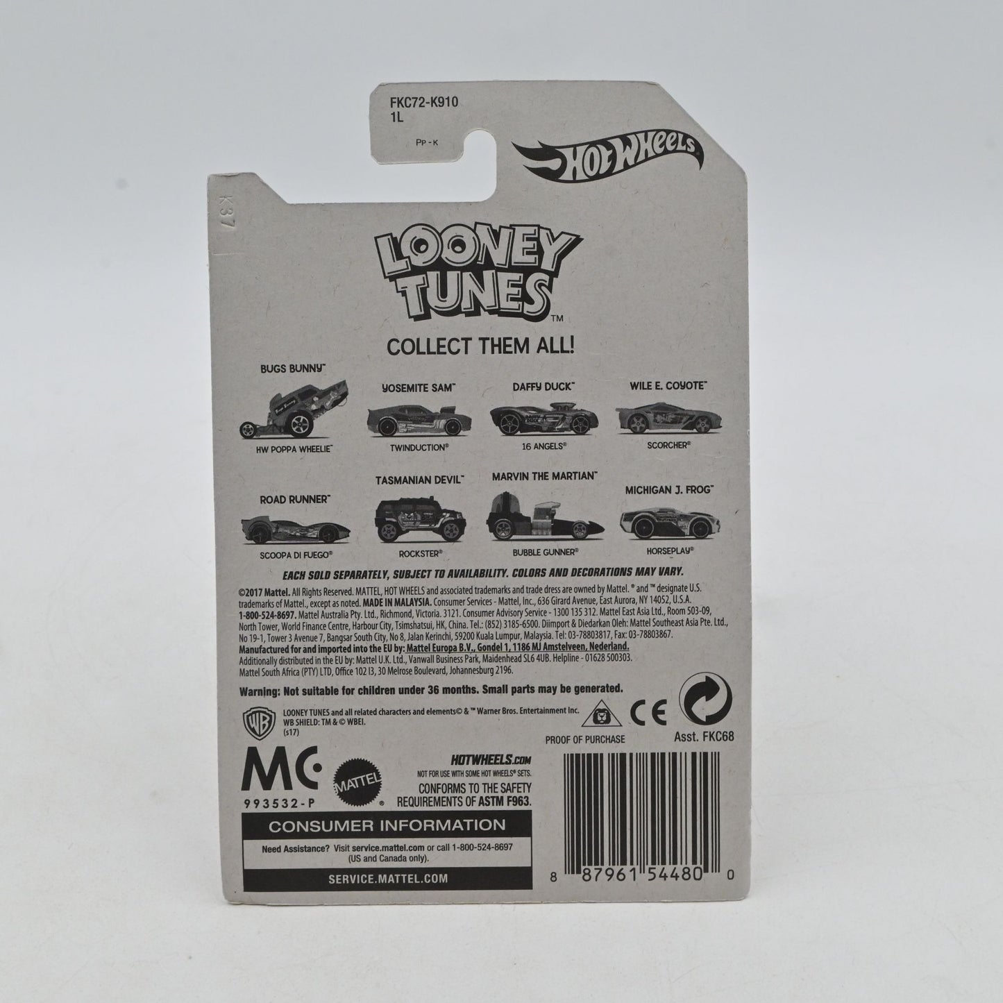 Hot Wheels Looney Tunes Marvin The Martian Bubble Gunner Die-Cast Car
