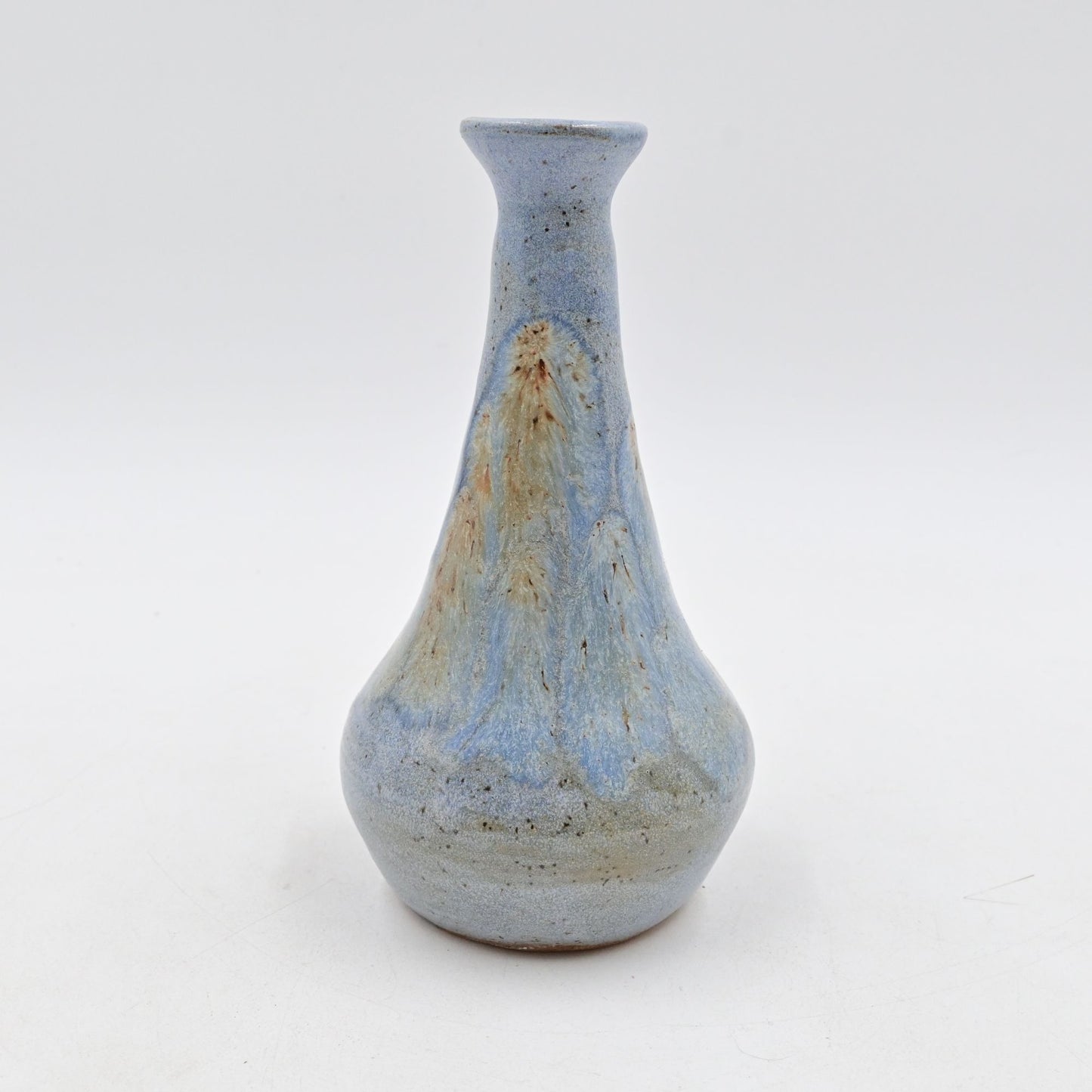 Art Glass Pottery Bud Vase Vintage
