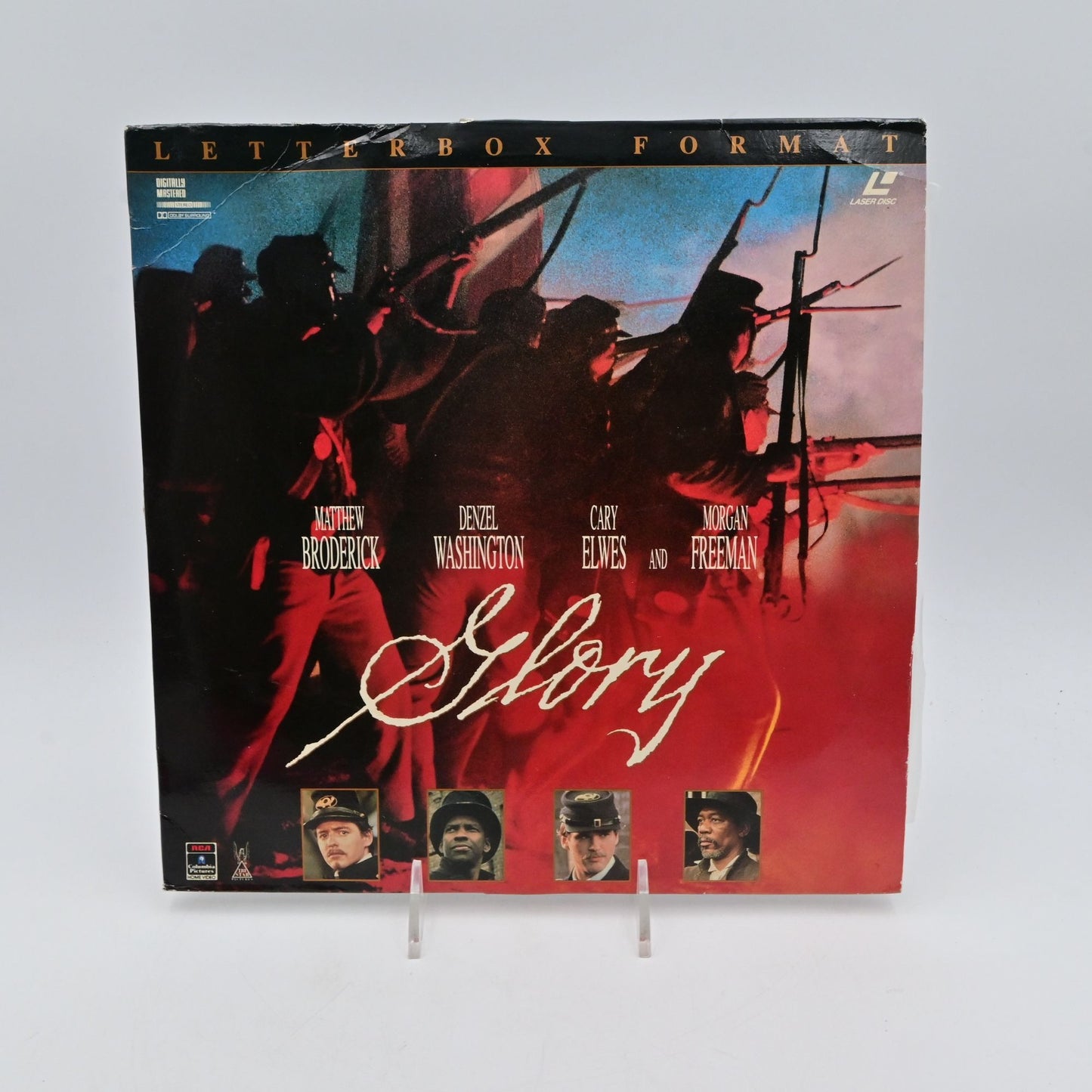 Glory Laserdisc Letterbox Edition Featuring Denzel Washington & Morgan Freeman
