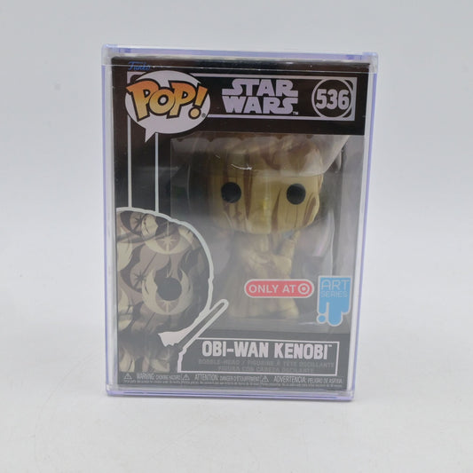Funko Pop! Star Wars 536 Art Series Obi-Wan Kenobi Vinyl Figure In Protective Case Exclusive