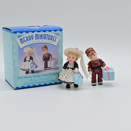 Madame Alexander Merry Miniatures Wendy & Alex The Bellhop 2-Piece Set