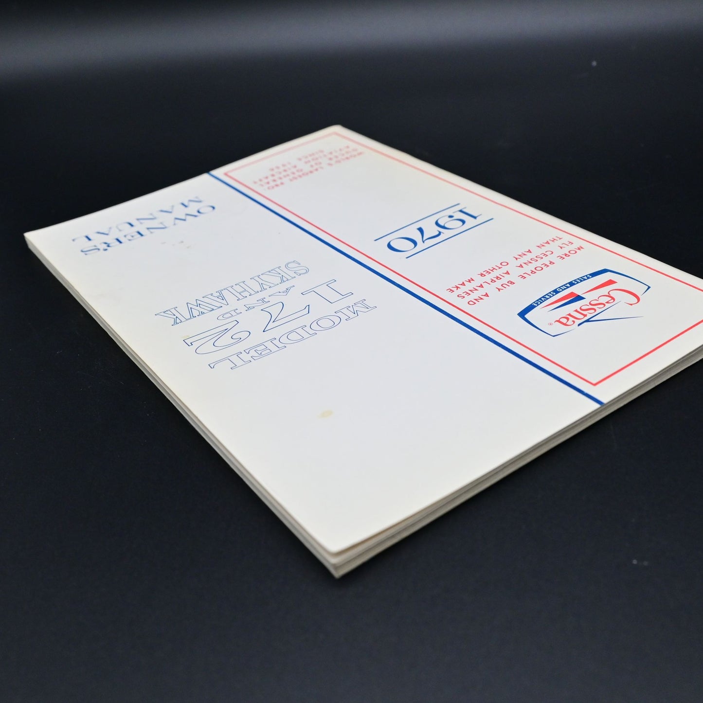 1970 Cessna Model 172 and Skyhawk Owner's Manual