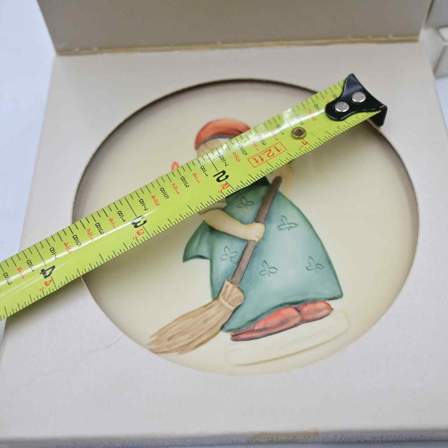 Vintage Goebel Hummel Miniature Plate Little Sweeper, Wash Day, A Stitch In Time