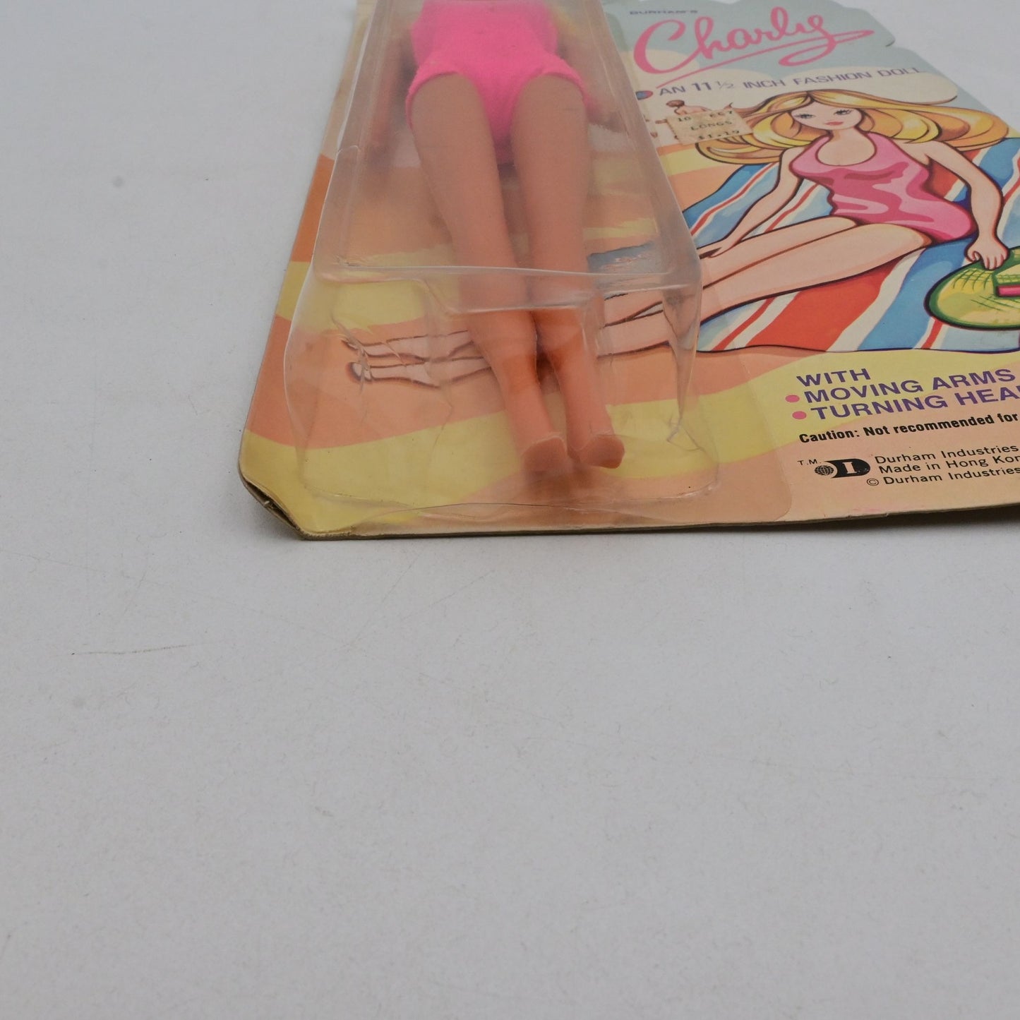 Durham’s Charly In Swimsuit Doll Vintage 1976 Fashion Doll Moving Arm Head Waist