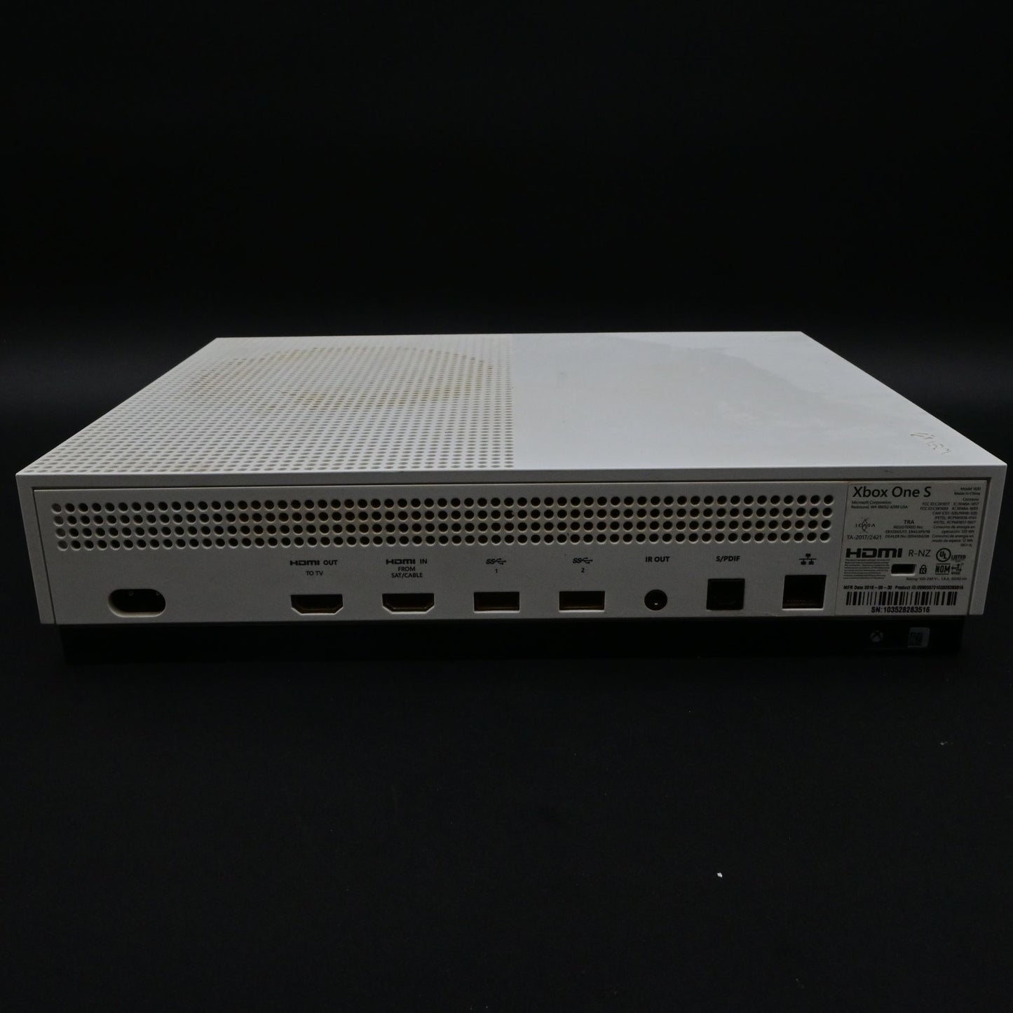 Xbox One S 500GB Console White - Console Only Disc Drive Damage